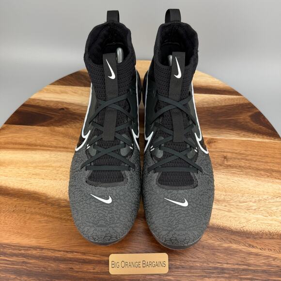 Nike Alpha Huarache NXT Black Metal Baseball Cleats DJ6517-010 Men’s Size 9